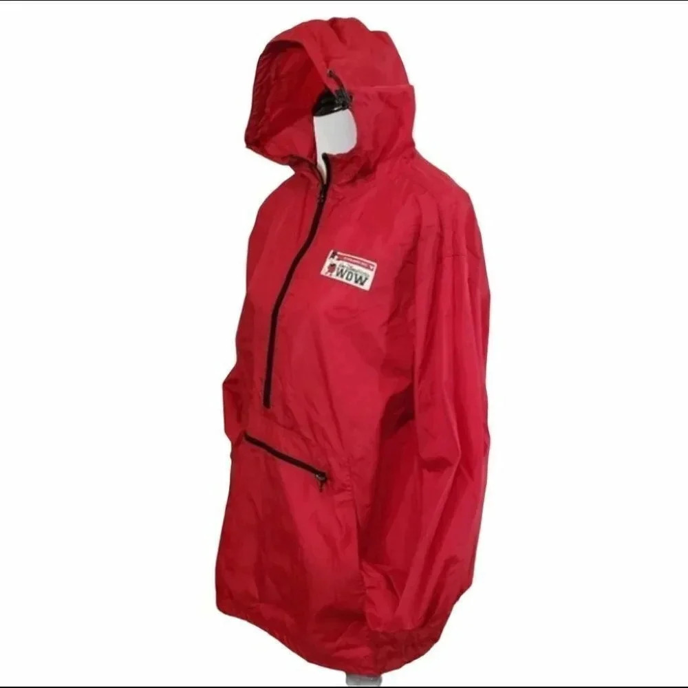 Walt‎ Disney World M Red/black foldable windbreaker jacket - Picture 3 of 6